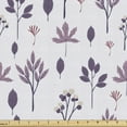 thumbnail image 1 of Leaves Fabric by the Yard Upholstery, Various Autumn Leaves Illustration in Violet Shades, Decorative Fabric for DIY and Home Accents, Purple Multicolor by Ambesonne, 1 of 5
