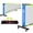 Blue & Green-22FT Pickleball Net with Wheels, variant on Portable Pickleball Net For Driveway 22ft Regularion Size Pickle Ball Set Indoor And Outdoor Use Weather Resistant Metal Frame