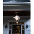 21" Classic White Moravian Star Perfect Illuminated Hanging Star Light for Indoor Outdoor