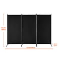thumbnail image 5 of KFFKFF Space Separator, Tri-fold Privacy Barrier, Collapsible Seclusion Panel and Detachable Space Divider for Area Division, Self-standing Dividers for Workspace, Sleeping Area, Study Room, Ebony, 5 of 9