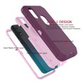 thumbnail image 3 of For Moto E (2020) Cases, Sturdy Phone Case for Moto E7, Tekcoo Full-Body Shockproof Protection Heavy Duty Armor Hard Plastic & Shock Absorption Rubber Rugged Bumper 3-in-1 Case Cover, 3 of 7
