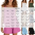 thumbnail image 3 of Costeam Womens Solid Button Front Pocket Blouse and Casual Short Two Piece Outfit Elastic Waist Shorts Side Pockets Loose Fit Lightweight Summer Casual Co Ord Set, 3 of 6