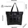 thumbnail image 2 of LinYooLi Puffer Tote Bag for Women Boho Quilted Handbag Padded Shoulder Bag Winter Soft Lightweight, 2 of 8