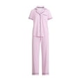 thumbnail image 5 of Joyspun Women’s Notch Collar Top & Long Pants Pajama Set, 2-Piece, Sizes S-3X, 5 of 5