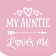 thumbnail image 4 of Inktastic Auntie Loves Me Baby Clothes Boys or Girls Baby Bib, 4 of 4
