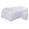 thumbnail image 1 of Sábana de de Belleza 2xSoft con Funda de Almohada Y Funda de Taburete Blanco Sunnimix Cubierta de sábana de belleza, 1 of 8