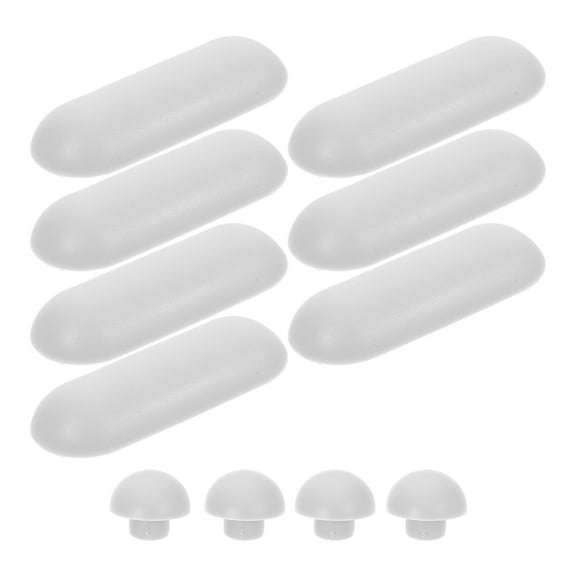 Masteelf 12pcs Toilet Seat Bumper Set Universal Toilet Seat Bumpers Toilet Bumpers Replacement Toilet Lid Bumpers Toilet Seat Buffers