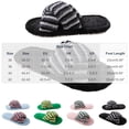 thumbnail image 4 of Agkizg Womens Fuzzy Slippers, House Slippers, Multi Size Fuzzy Lined House Slippers Warm Plushes Comfortable Casual Indoor Winter Slippers, 4 of 6