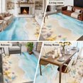 thumbnail image 5 of 6x9 Area Rugs for Living Room, Blue Waves Non Slip Area Rugs for Kitchen Bedroom Entryway, Summer Beach Starfish Washable Carpet Runner Rug Floor Mats for Bedroom Home Decor Coastal Nautical Ocean, 5 of 9