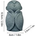 thumbnail image 2 of SEEK RARE Mini Monk Buddha Statue Sandstone Statues Zen Monk Praying Statue Sculptures for Wealth Good Luck Feng Shui Decor Home Fish Tank Aquarium Garden (Style 6), 2 of 8