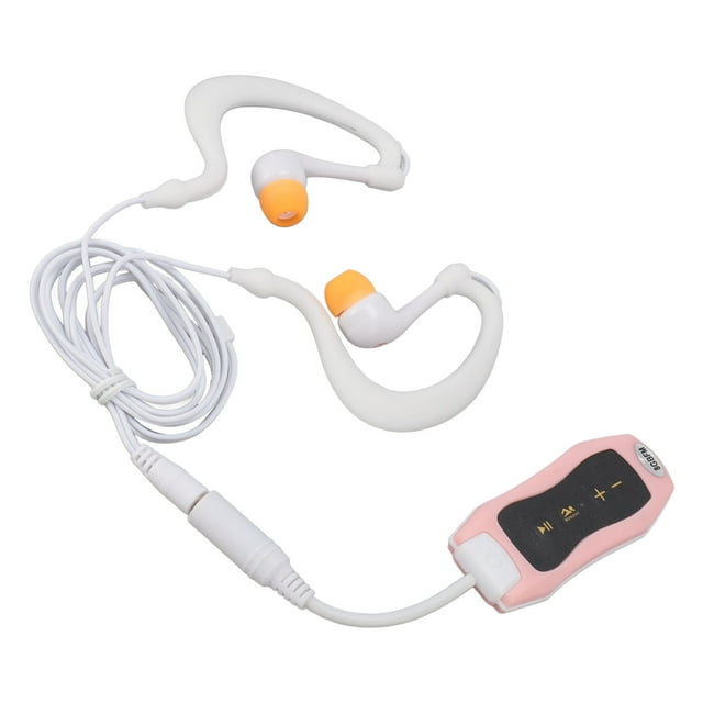 Waterproof MP3 Player, Premium Material, IPX8, Waterproof Earphone, Hydrodynamic Design, Excellent Sound, for Swimming Diving Running