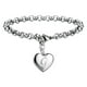 thumbnail image 1 of Pulseras con iniciales para adolescentes Pulseras con corazón de acero inoxidable para mujeres 26 letras Alfabeto Pulsera Regalos de joyería para niñas adolescentes, 1 of 4