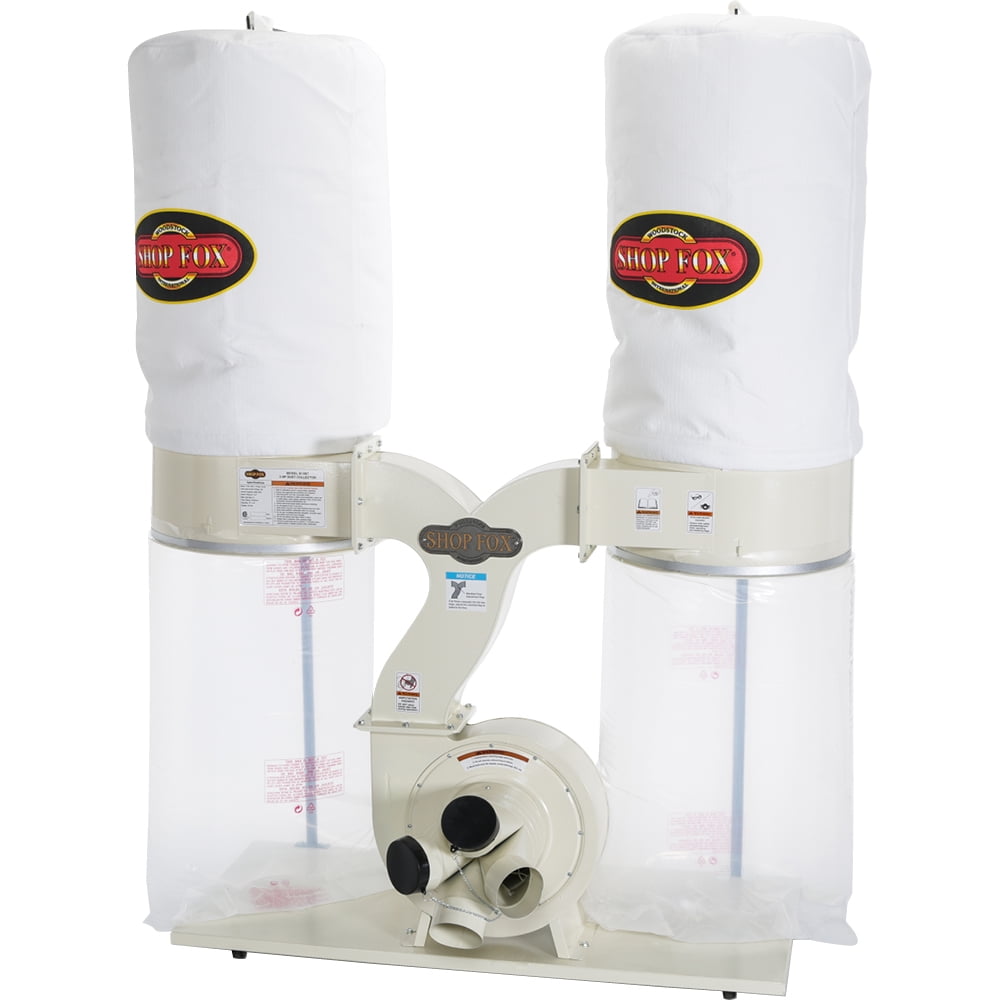 Shop Fox W1687 3 H.P. 2,800 Cfm Dust Collector w 2,800 Cfm Air Suction Capacity by Shop Fox