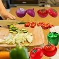 thumbnail image 4 of 5 Pack Clear Fruit & Vegetable Shaped Storage Containers, Durable Plastic Fresh-Keeping Boxes for Fridge & Freezer, Space-Saving Kitchen Organizer with Easy-Access Lids, Food Storage Bins for Lemon,, 4 of 9