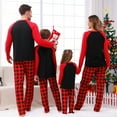 thumbnail image 6 of DAKIMOE Family Matching Christmas Pajamas Holiday Couple PJ Set Men and Women Kids Sleepwear Long Sleeve Xmas Jammies Print Tops and Pants,Red Letter, Women,XL, 6 of 8