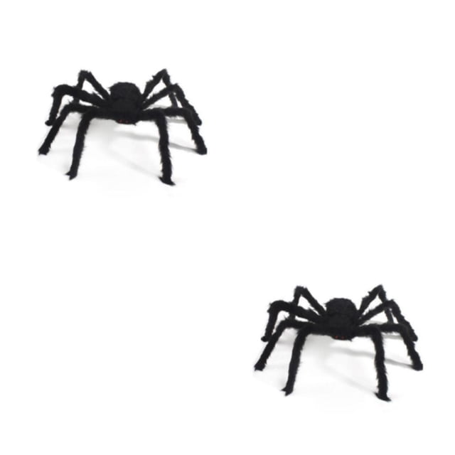 Inteprter Spooky Spider Decoración de Halloween para Dark Place Cosplay Party Amplia aplicación Decoración Props 125cm 125cm 2piezas
