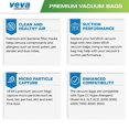 thumbnail image 4 of 30 Pack Type CC Vacuum Bags for Oreck XL, XL5, XL7, XL21, 2000, 3000, 4000, 7000, 8000, 9000 Upright Vacuum Cleaner, Hypo-Allergenic Bags, 4 of 6