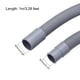 thumbnail image 2 of Lavadora Máquina Drenaje Manguera Extensión Kits 3.28 Pies Gris para Lavadora Máquina con Extensión Adaptador, U-Curva Manguera Soporte, 2 Abrazaderas, 2 of 5