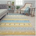thumbnail image 2 of Rugs America Jaelyn JD20A Cool Horizon Tribal Bohemian Yellow Area Rug, 2'6" x 8', 2 of 10