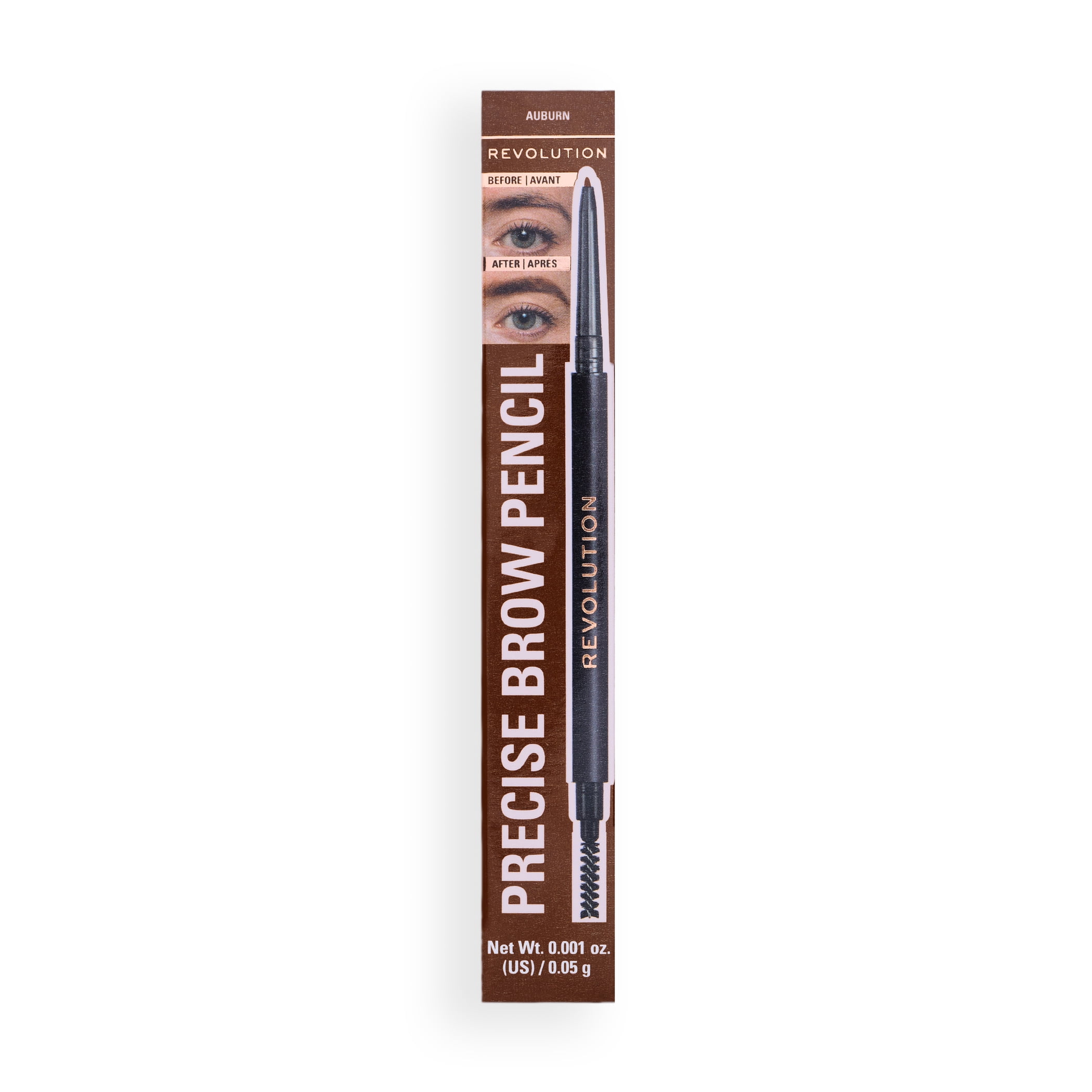 Revolution Precise Brow Double Ended Eyebrow Pencil, Light Brown