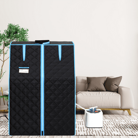 Half body Black Steam Sauna Tent for Spa Detox at Home PVC Pipe Connector
