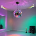 thumbnail image 6 of Yescom 12" Large Disco Ball with Motor and Lights 6RPM Rotator & 2PCS 3W RGB Spotlights for 70s 80s Party DJ Bands Studio Event, 6 of 7