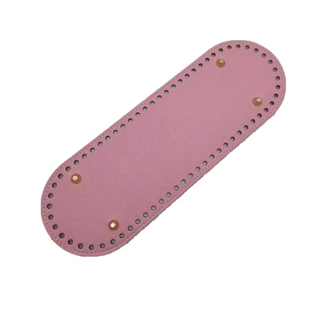Bolso de cuero Productos de hardware de fondo Accesorios de bolso tejido a mano DIY PU30 * 10 Fondo ovalado