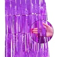 thumbnail image 2 of 100x200cm Parti Rideau Brillant Uniforme Couleur Aluminium Adhésif Frange Rideau pour Parti, 2 of 8