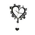 thumbnail image 4 of CarpNettore Acrylic Wall Clock with Arabic Numerals, Silent Movement, Heart Shape Decorative Black, 4 of 9