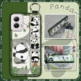 thumbnail image 5 of HBH-Phone Case For MOTO G Power 5G 2024, Protective Cute Lanyard Anti-knock Panda Back Cover Silicone Cartoon Phone Holder Ring Dirt-resistant Soft case Fashion Design Waterproof Durable, 5 of 9
