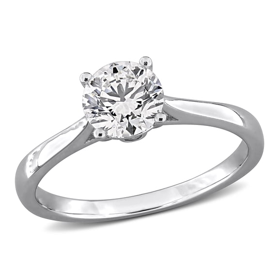 Created Forever Women's 1ct TW Lab Grown Diamond Stud Ring in Sterling Silver