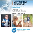 thumbnail image 3 of Sensory Wrist Timer for Kids, Teachers, Students, Simple Reminder Watch with Silent Alarm Clock Wristband, Classroom Countdown (Blue), 3 of 4