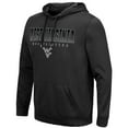 thumbnail image 2 of Men's Colosseum Black West Virginia Mountaineers Blackout 3.0 Pullover Hoodie, 2 of 3