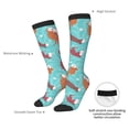 thumbnail image 4 of Sikiie Sea Otters Family In Blue Water Knee Socks, High Socks Long Stretchy Sock Women Knee High Stocking, Long Socks for Women, 4 of 6
