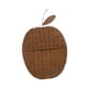 thumbnail image 5 of Cesta tejida para puerta de entrada, cesta tejida colgante, flores para puerta, dormitorio, entrada manzana, 5 of 9