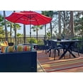 thumbnail image 6 of 2xhome Set of 2 Modern Pool Patio Chairs, Contemporary Plastic Armless Dining Accent Side Chairs for Indoor or Outdoor Use, Black, 6 of 11