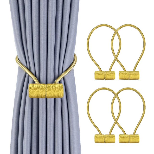 Curtain Tiebacks 4 Pack Gold Curtain Rope Tieback Curtain