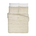 thumbnail image 4 of Laurel & Mayfair Riley Pleated Linen 3-Piece Textured Comforter Set, King, 4 of 7