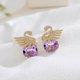thumbnail image 5 of Pendientes de Aguja de Plata Temperamento Versátil Pendientes de Cristal Personalidad Femenina Moda Oreja Joyería, 5 of 5