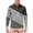 Gray-C#50223, variant on Hearthz Patchwork Men's Polo Shirt 3-Button Long Sleeve Shirt Men Summer Vacation Beach Collared Golf Shirts with Pocket