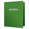 thumbnail image 2 of Oxford 2-Pocket Folder, 100 Sheet Capacity, Green, Pack of 25, 2 of 6