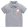 thumbnail image 5 of Camiseta de manga corta de algodón para niños de Hello Kitty, POLO con solapa de temperamento para niña, camisa informal de media manga de verano para niños, 5 of 5