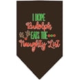 thumbnail image 4 of Christmas Pet and Dog Bandana Screen Printed, "Hope Rudolph Eats The Naughty List", 4 of 9