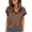 Coffee, variant on Women's V-Neck Sleeveless Tee - Breathable Striped Summer Top, Plus Size Loose Fit (XL-8XL, 10 Colors) | Yubnlvae (Black | XXL)