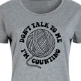 thumbnail image 3 of Instant Message - Don't Talk To Me I'm Counting Crochet - Women's Any Way Dress, 3 of 7