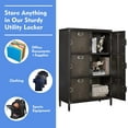 thumbnail image 6 of Yizosh Metal Locker with Lockable Doors, Industrial Steel Storage Lockers for Employees - Locker Storage Cabinets for School, Gym, Home, Office, Garage, 6 of 16