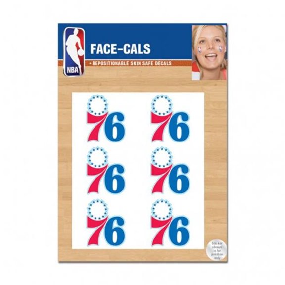NBA Philadelphia 76ers Tattoo Face Cals