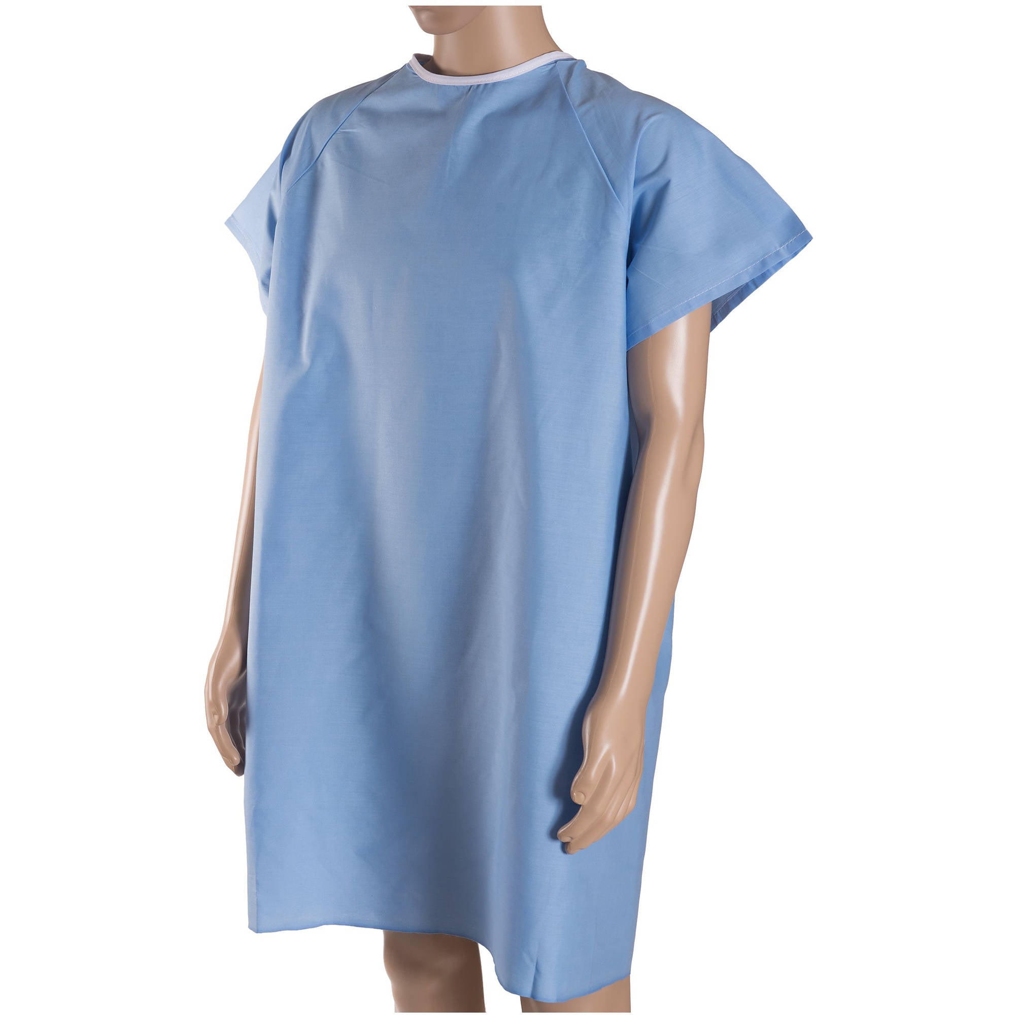 DMI Convalescent Hospital Gown with Back Tie, Blue