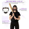 thumbnail image 3 of Exxact Sports Softball Face Mask Girls Youth & Adult, Protective Lightweight Fielders Mask Softball For Enhanced Performance (Multi Dots, Youth), 3 of 7