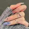 thumbnail image 3 of Gradient Colored Fake Nails with Premium And Delicate Ornament for Nail Technician Daily Use Glue, 3 of 6